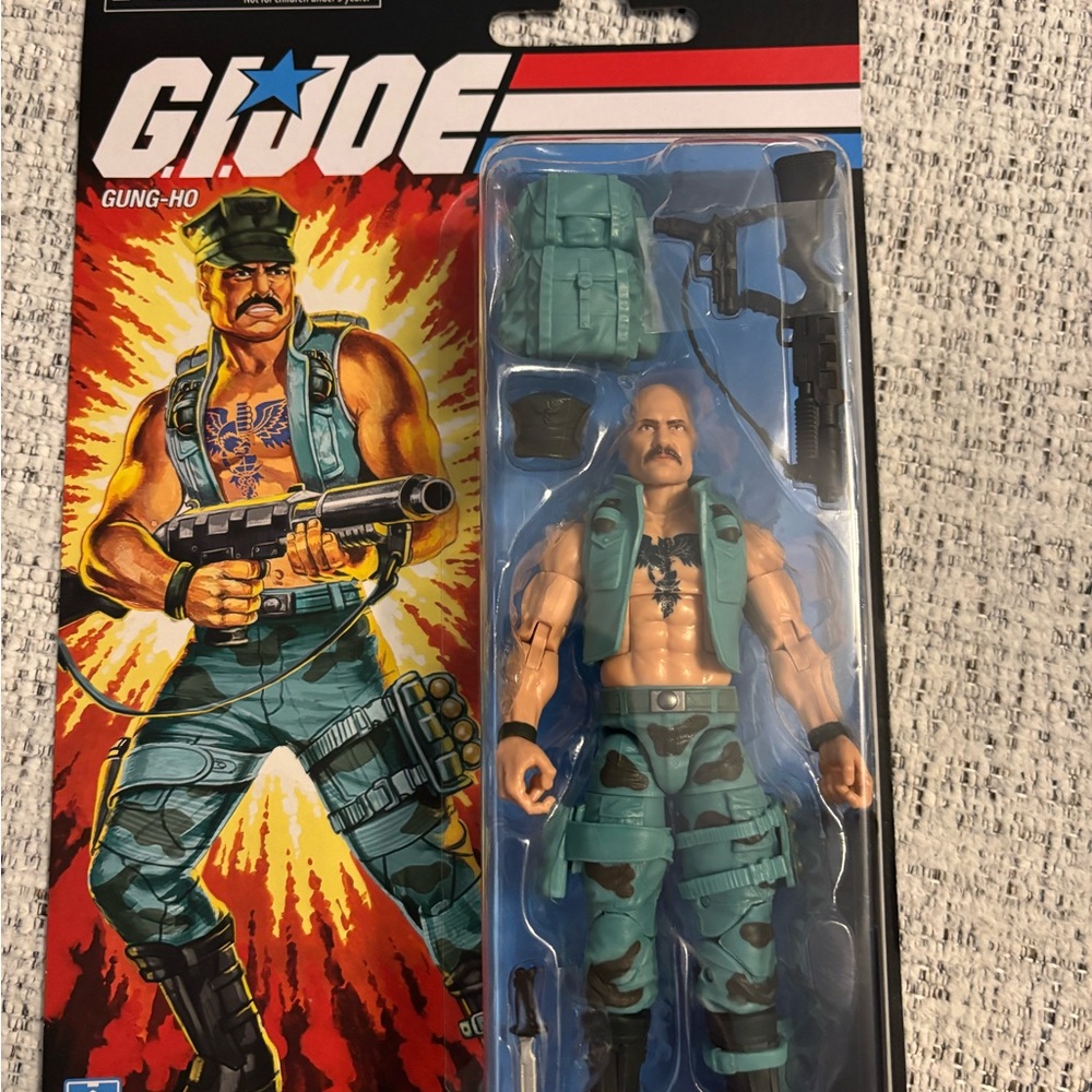 Hasbro G.I. Joe Gung-Ho Action Figure Teal Green & Black